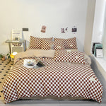 Grid Pattern Bedding Set