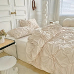 Pleated Microfibre Bedding Set
