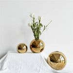 Gilded Sphere Vase