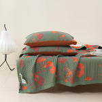 GinkgoQuilt Cotton Reversible Comforter Set