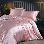 Silk Satin 4-Piece Bedding Set