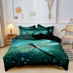 Dragonfly Cotton Satin Bedding Set