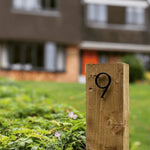 Modern Black House Number