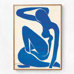 Blue Figure Canvas Print