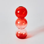 Glass Candle Holder and Vase Set