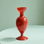 Glass Candle Holder and Vase Set