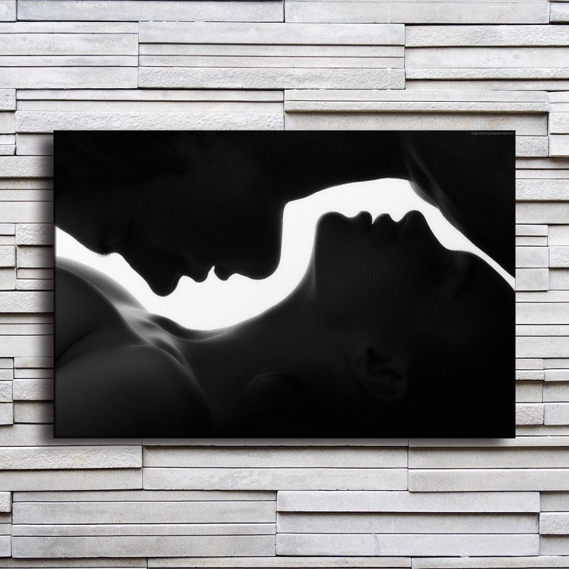 Couple Silhouette Canvas Print