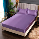 Satin Fitted Sheet with Pillowcases