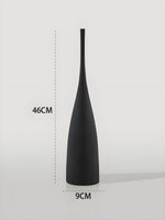 Handcrafted Ceramic Vase with Brushwork