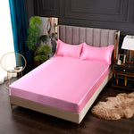 Satin Fitted Sheet with Pillowcases